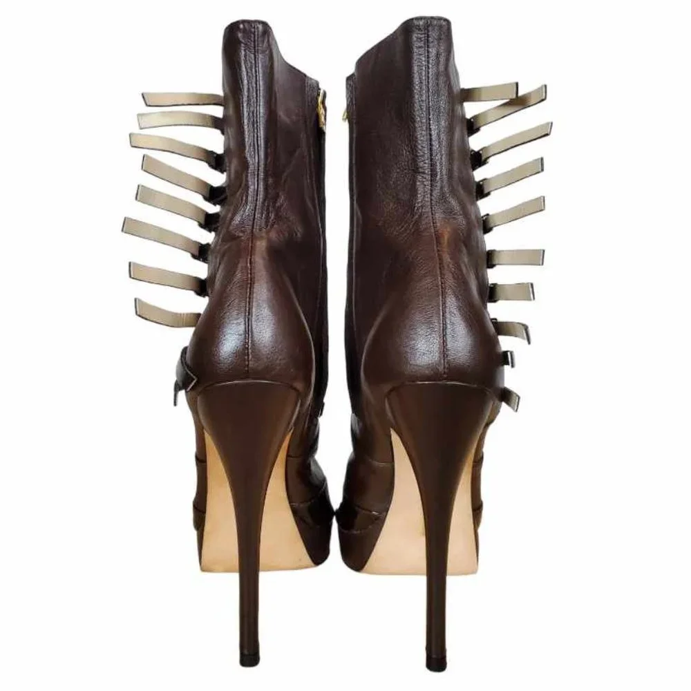 AUTHENTIC HandCrafted MaxMartin American Luxury Boots - Chocolate NWOT - Picture 12 of 16